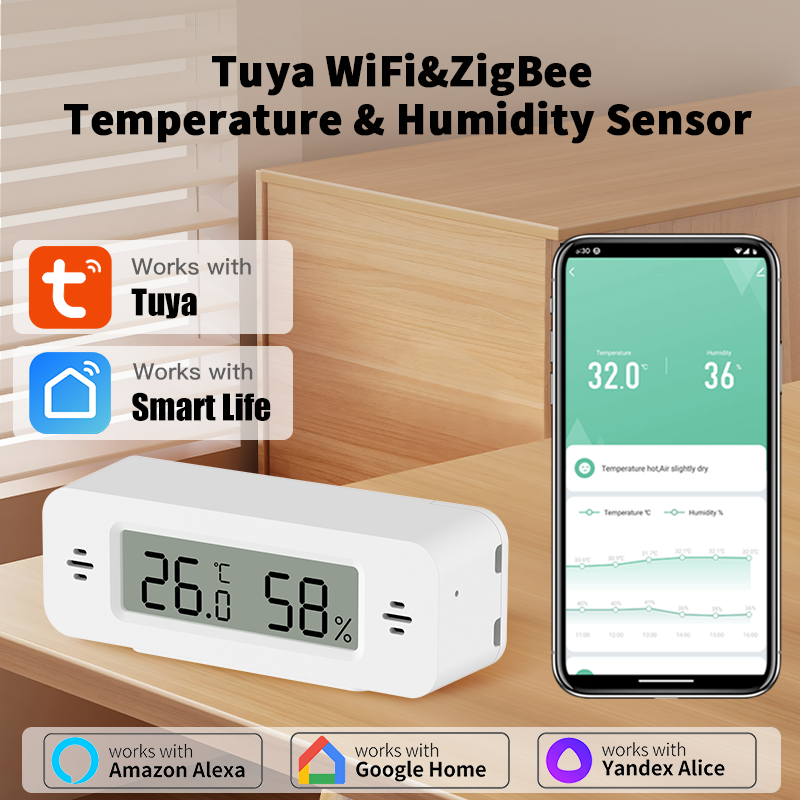 Tuya WiFi/Zigbee Temperature H - Home Automation Technology ulasan dan harga