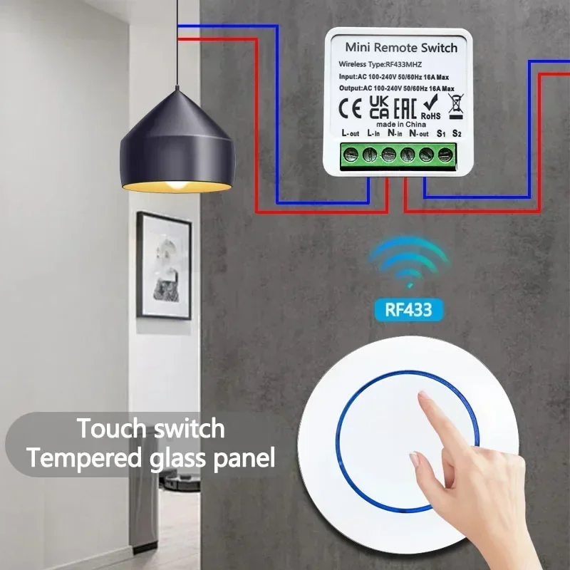 RF 433MHz Smart Wireless DIY R - Home Automation Panel Diy ulasan dan harga