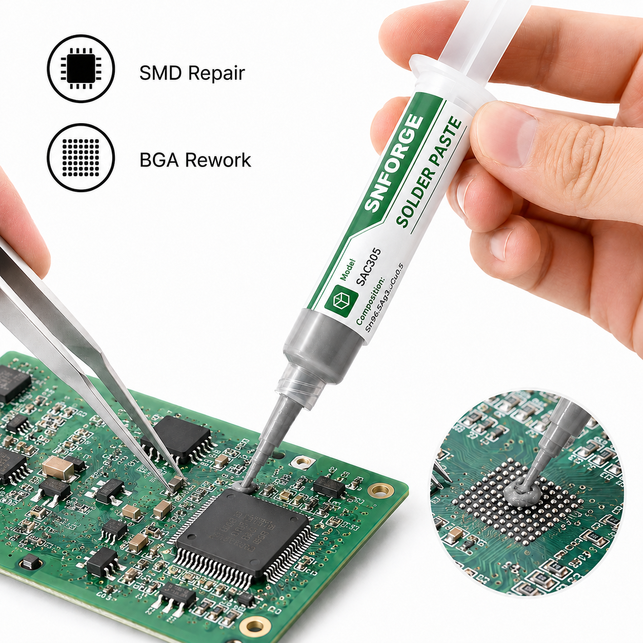 SAC305 Solder Paste Welding Ti - Home Automation System Diy ulasan dan harga